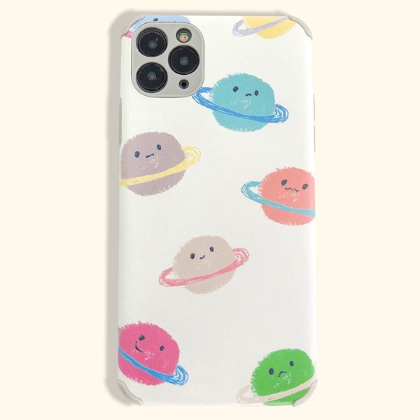 

Cute Planet Pattern iPhone Case, Multicolor
