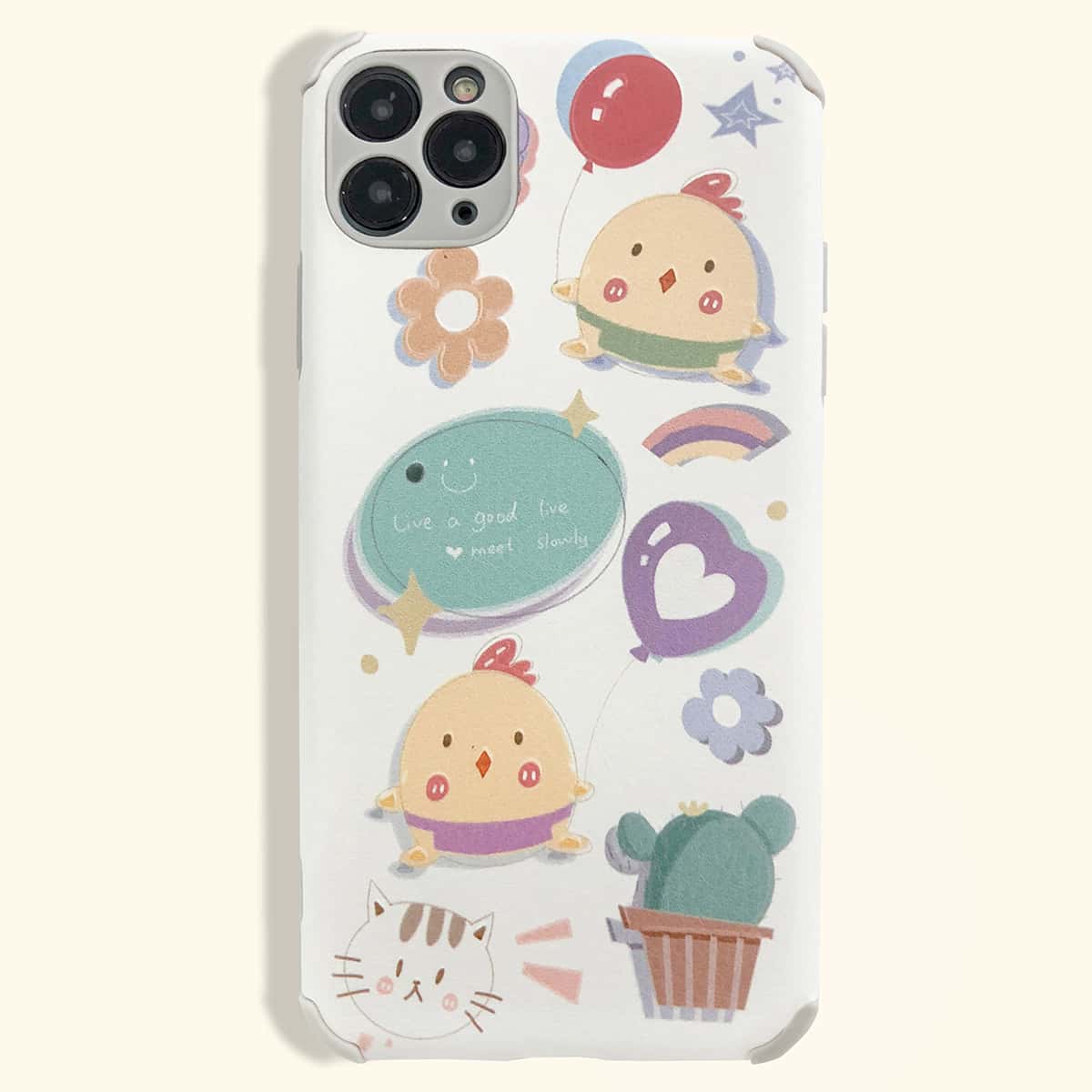 

Cartoon Graphic iPhone Case, Multicolor