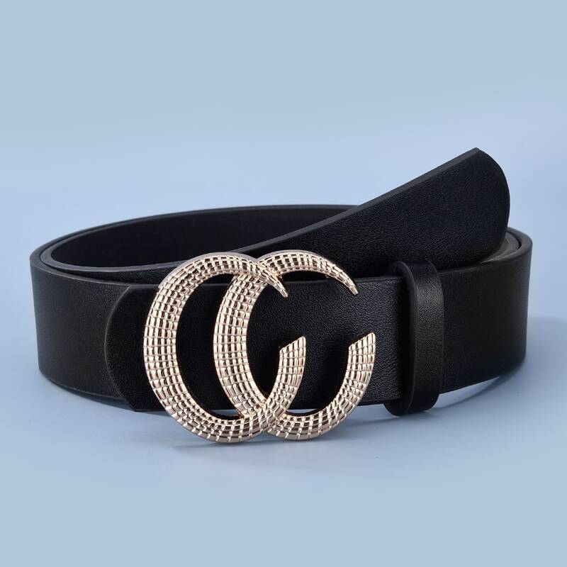 

Metal Buckle Belt, Black