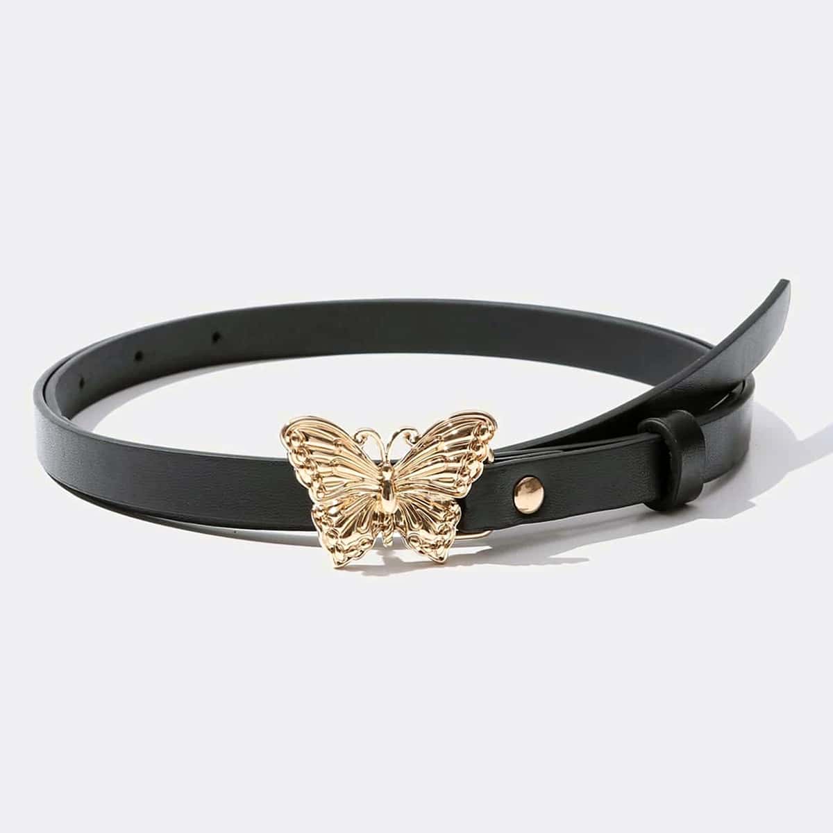 

Butterfly Buckle Belt, Black