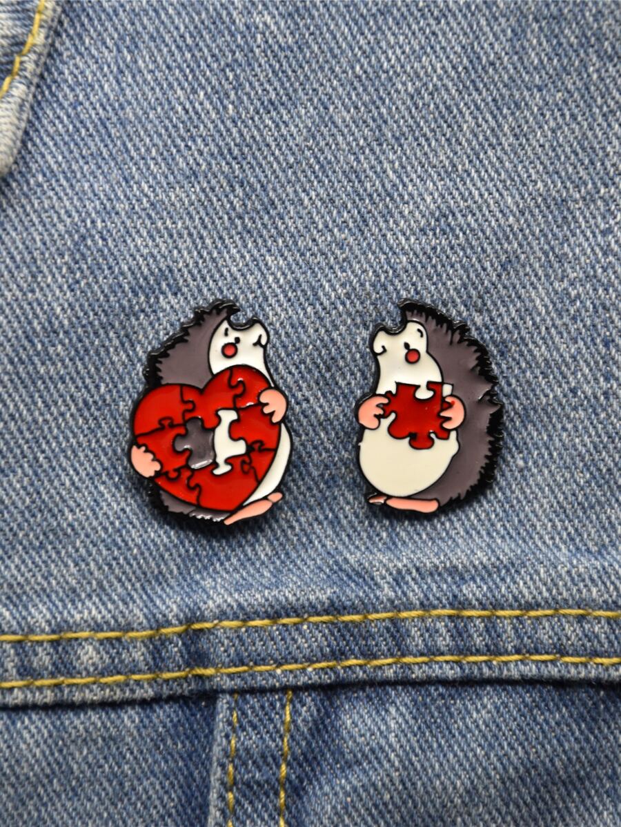 2 cái trâm nhím hoạt hình - Nhiều màu - Xem 1