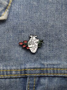 Flower Detail Creative Brooch Valentines,Mom,Mother,Mother's Day,Gift - Multicolor - View 1