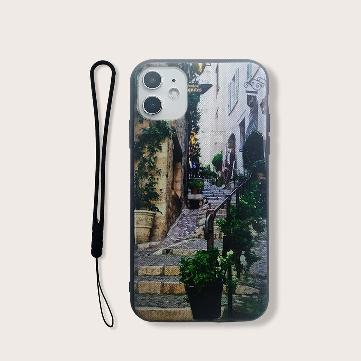 

Street Scenery iPhone Case With Lanyard, Multicolor