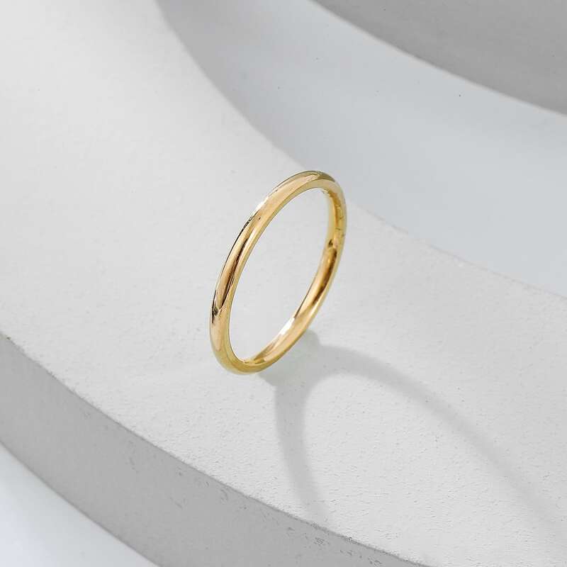 

Metal Simple Ring, Gold