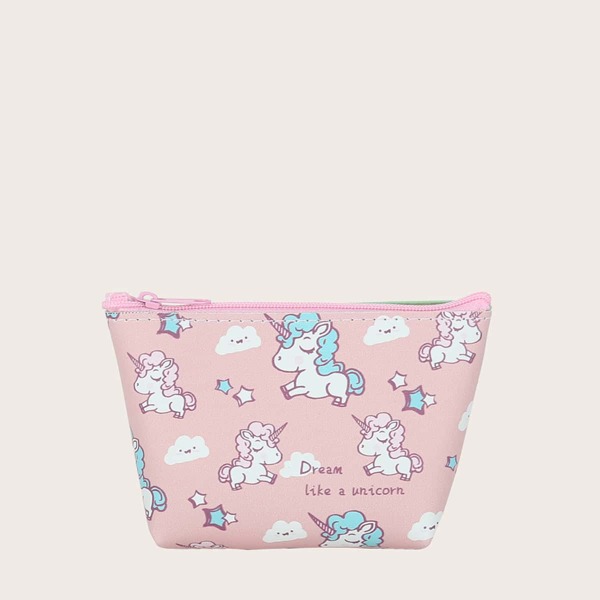 

Girls Unicorn Graphic Purse, Pink
