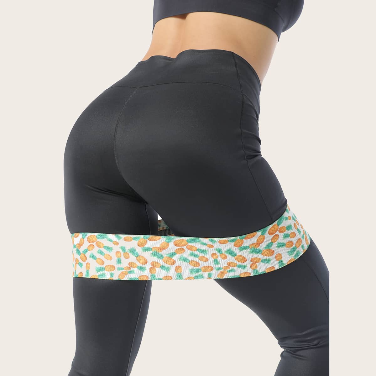 

Pineapple Print Buttocks Workout Resistance Band, Multicolor