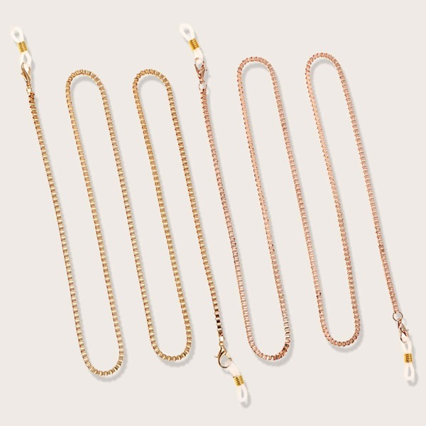 

2pcs Minimalist Glasses Chain, Multicolor