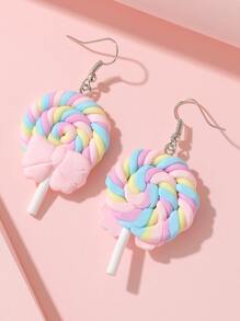 Lollipop Charm Drop Earrings