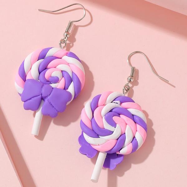 

Lollipop Charm Drop Earrings, Multicolor