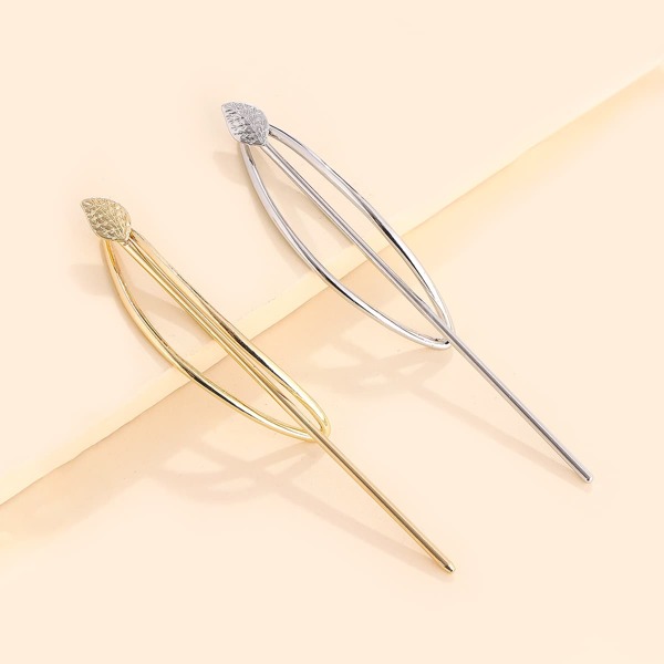 

2pcs Minimalist Hair Pin, Multicolor