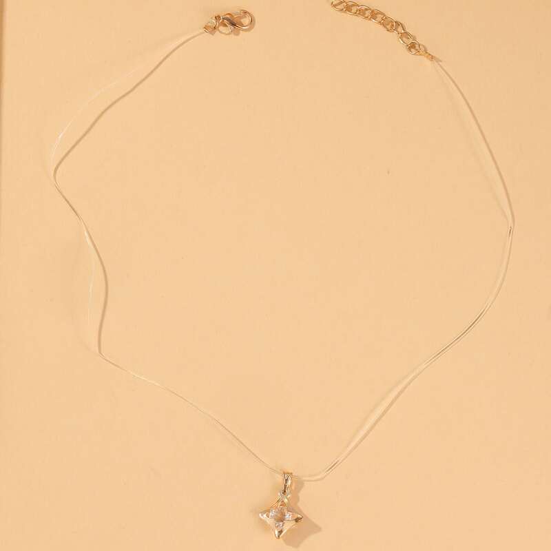 

Geometric Charm Necklace, Multicolor