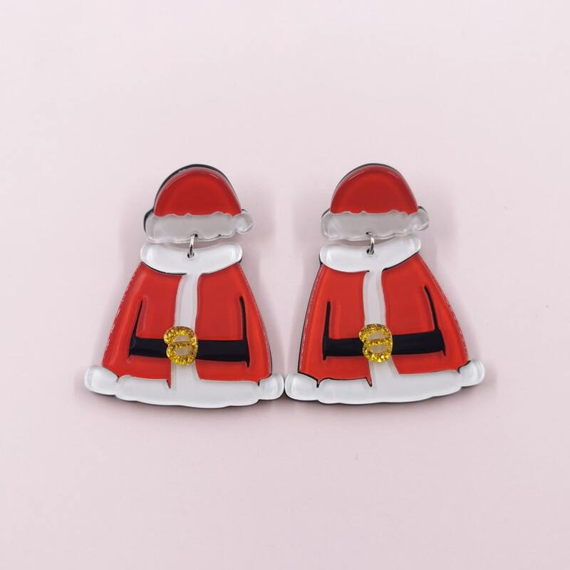 

Christmas Costume Drop Earrings, Multicolor