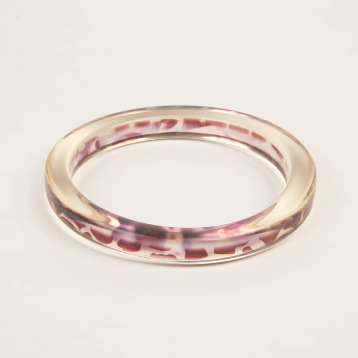 

Simple Round Bangle, Burgundy