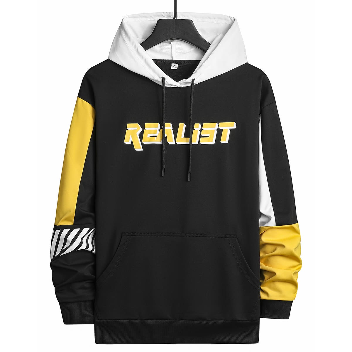 

Guys Letter Colorblock Hoodie, Multicolor