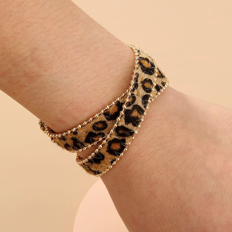 

Leopard Pattern Bracelet, Multicolor