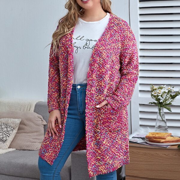 

Plus Space Dye Dual Pocket Cardigan, Multicolor