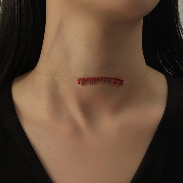 

Halloween Irregular Choker, Red