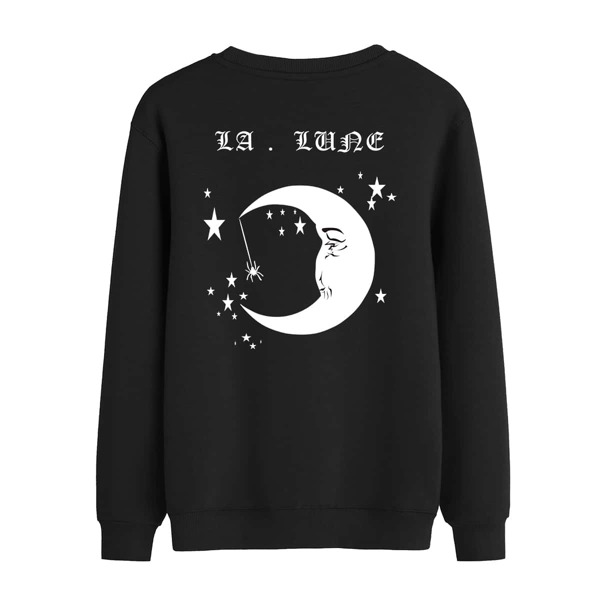 

Men Letter & Galaxy Print Sweatshirt, Black
