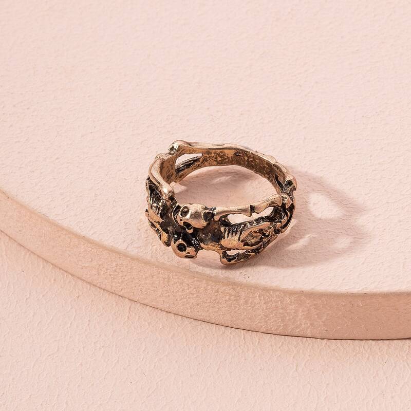 

Skeleton Decor Ring, Ancient bronze