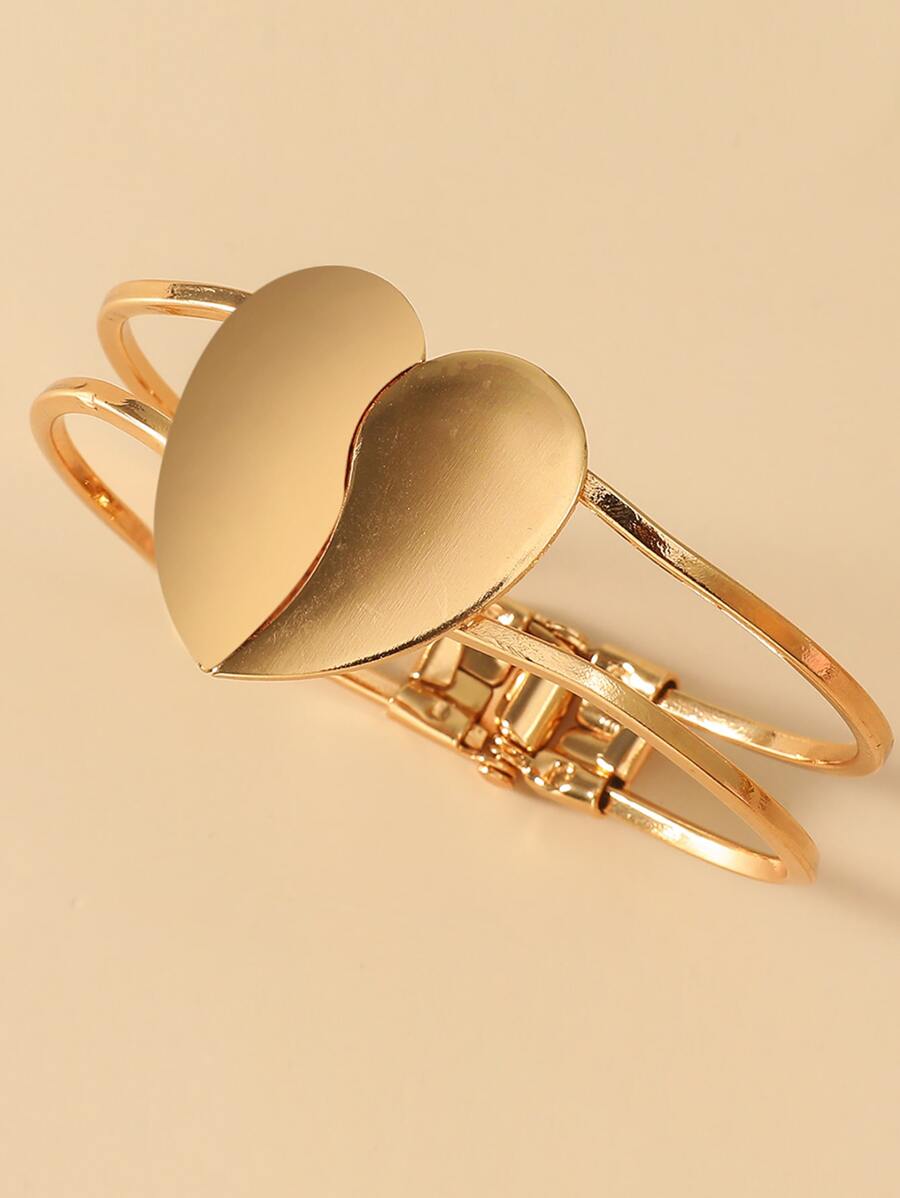 Pulsera con corazón - Amarillo Oro - Ver 1