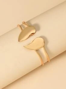 Pulsera con corazón - Amarillo Oro - Ver 2