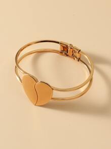 Pulsera con corazón - Amarillo Oro - Ver 3