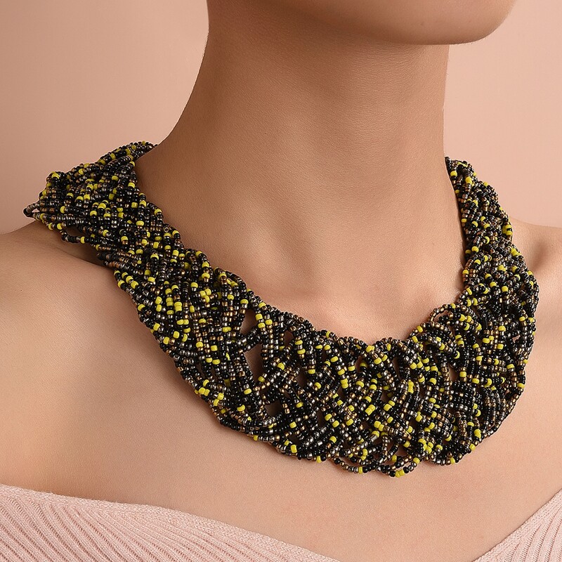 

Colorful Beaded Necklace, Multicolor