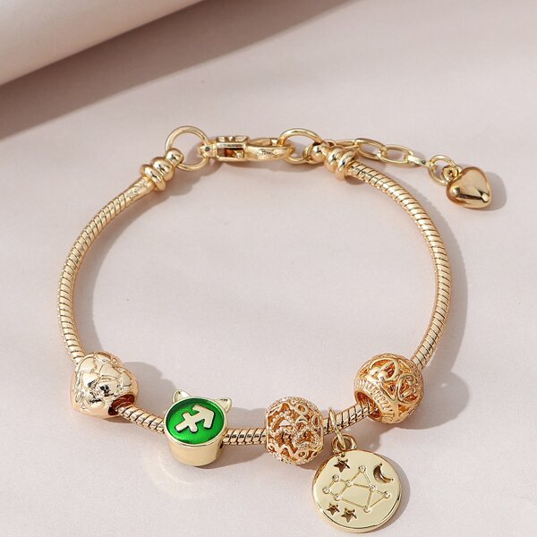 

Constellation Symbol Decor Bracelet, Gold