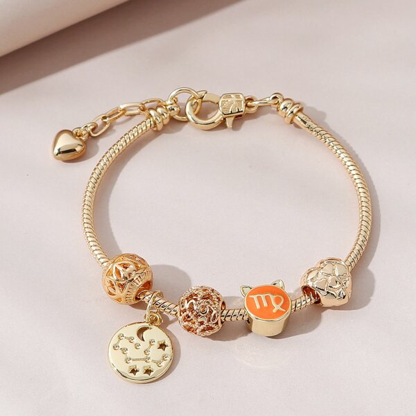 

Constellation Symbol Decor Bracelet, Gold