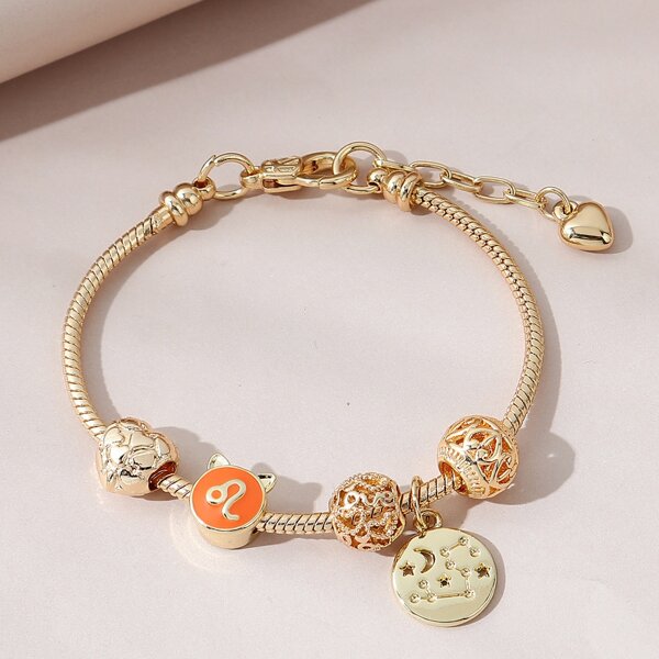 

Constellation Symbol Decor Bracelet, Gold