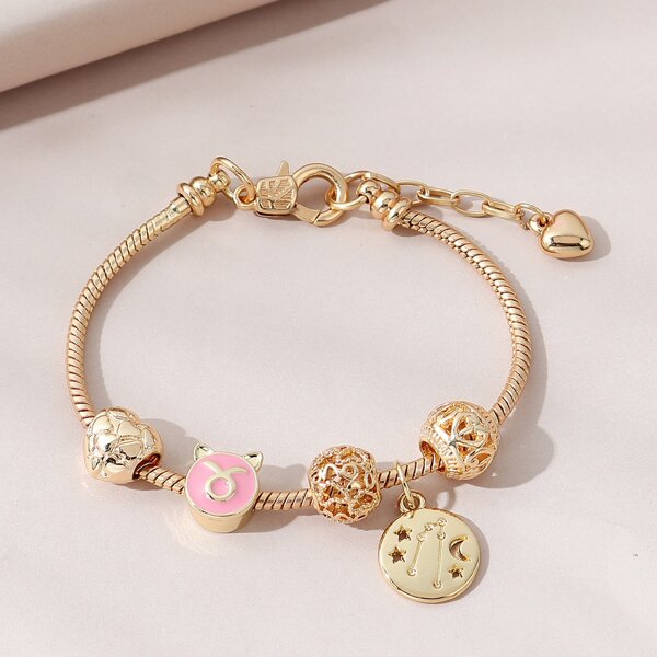 

Constellation Symbol Decor Bracelet, Gold
