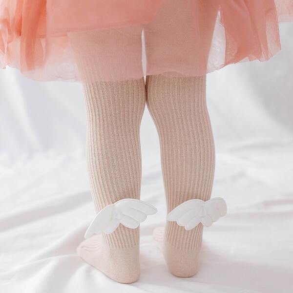 

Baby Wing Decor Tights, Pink