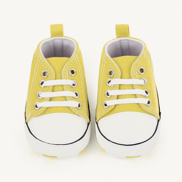 

Baby Boy Lace Up Front Canvas Shoes, Yellow