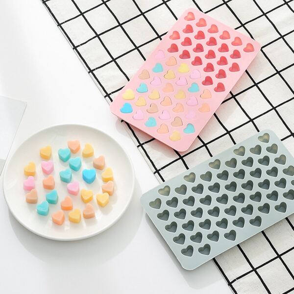 

1pc Random Color Heart Design Chocolate Mold, Pink