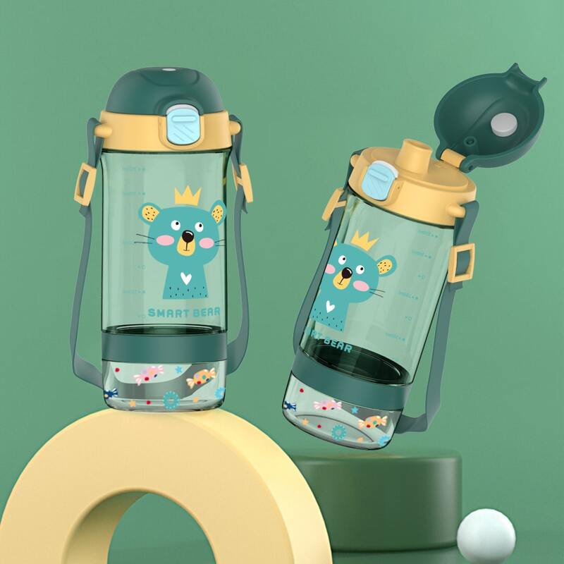 

Kids Cartoon Graphic Tritan Bottle, Green