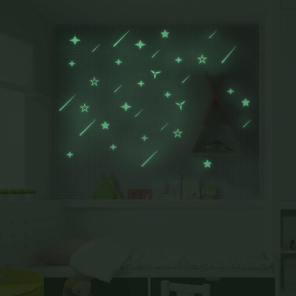 

Luminous Meteor Wall Sticker, Green