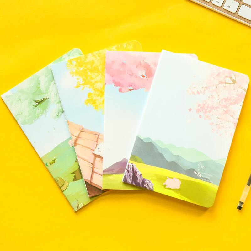 

1pack Cartoon Graphic Cover Random Notebook, Multicolor