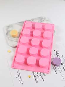 Khuôn silicon tròn 1pc - Hồng - Xem 2