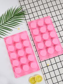 Khuôn silicon tròn 1pc - Hồng - Xem 4