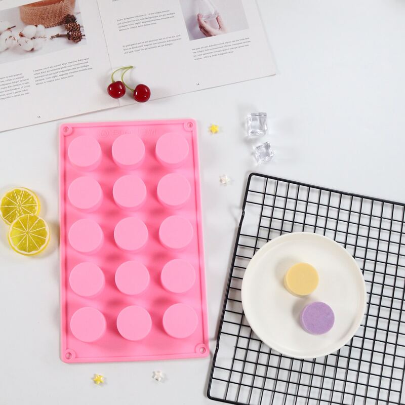 

1pc Round Silicone Mold, Pink
