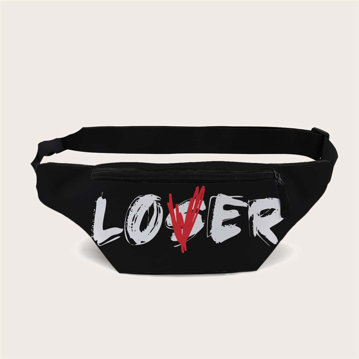

Letter Graphic Fanny Pack, Multicolor