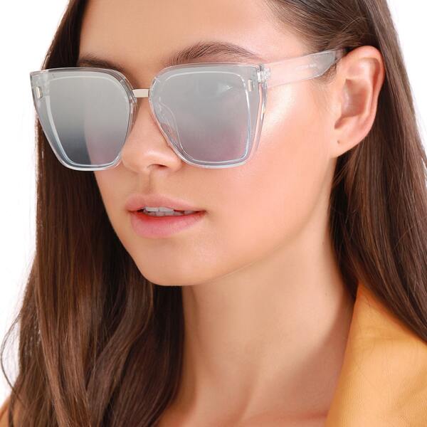 

Large Acrylic Square Frame Sunglasses
