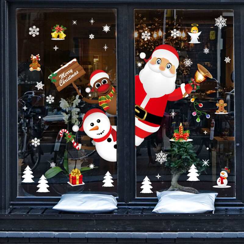 

Santa Claus Print Wall Sticker, Multicolor
