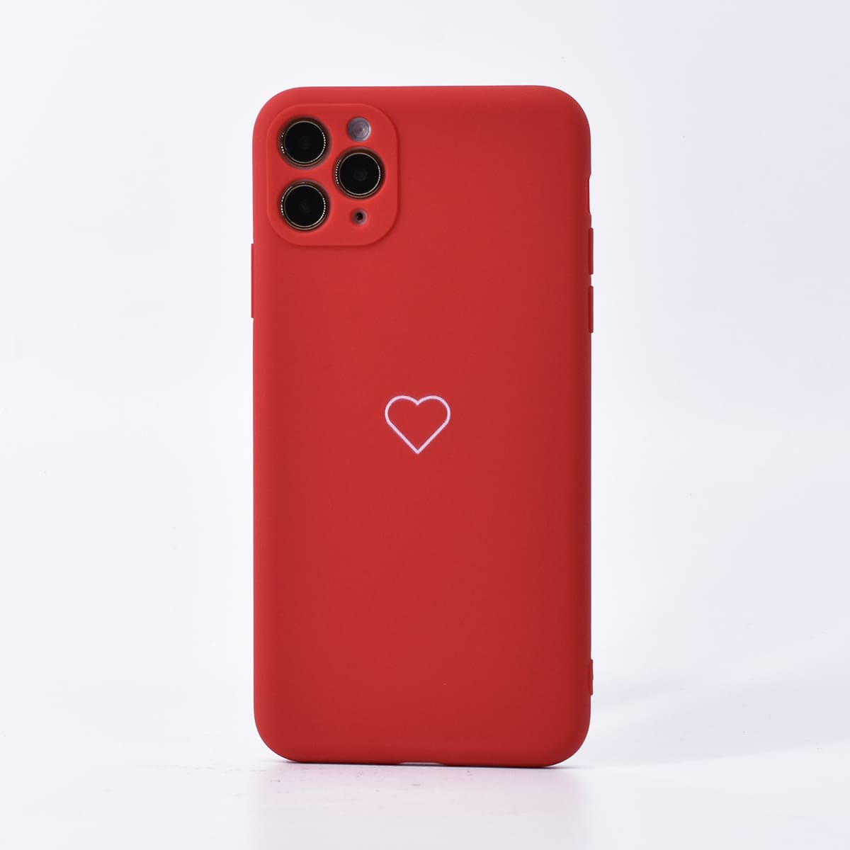 

Heart Print iPhone Case, Red