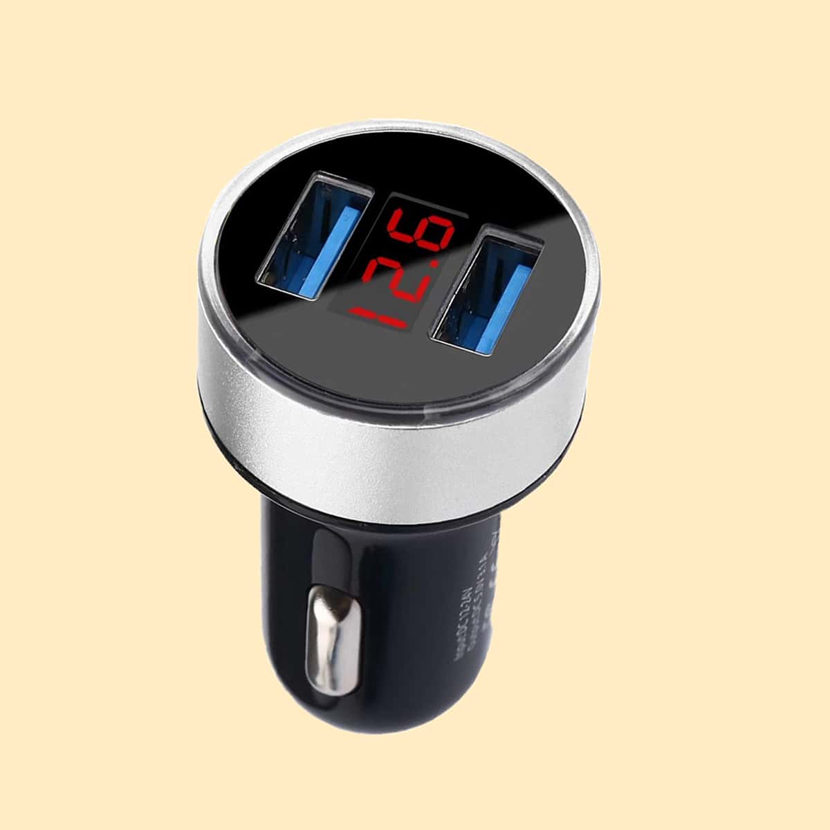 

Dual Port Car Charger, Black