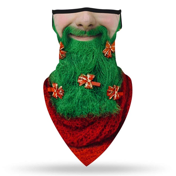 

Men Christmas Figure Graphic Sun Protection For The Face, Multicolor