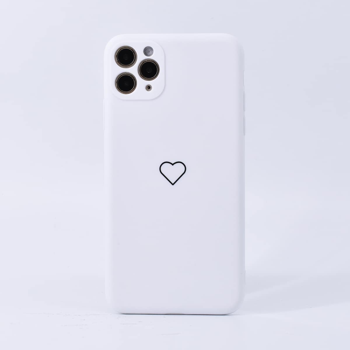 

Heart Print iPhone Case, White