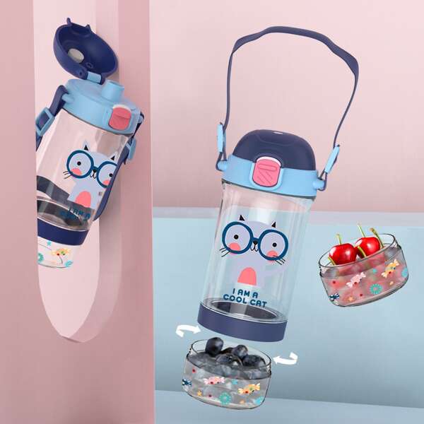

Kids Cartoon Graphic Tritan Bottle, Blue