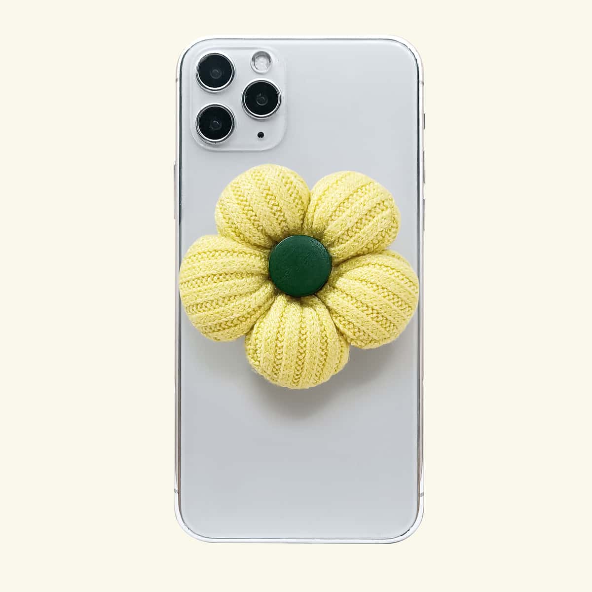 

Flower Decor Pop-Out Phone Grip, Yellow