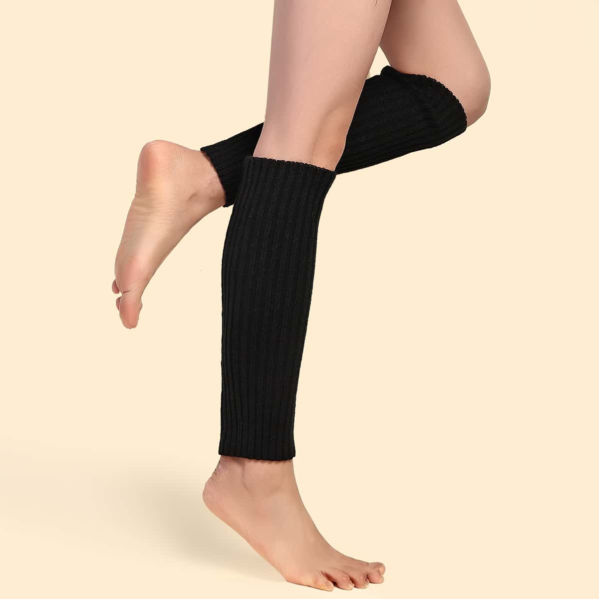 

Solid Leg Warmers, Black